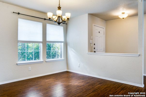 Chandelier, Empty room, Interior, Wood Texture Flooring