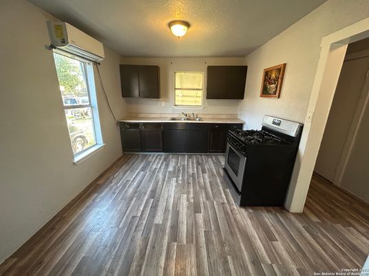 Interior, Kitchen, Wood Texture Flooring