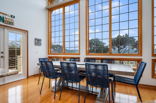 Dining room, Interior, Wood Texture Flooring