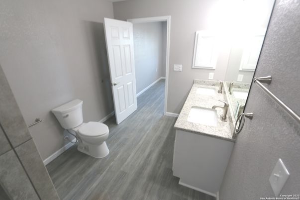 Bathroom, Interior, Wood Texture Flooring
