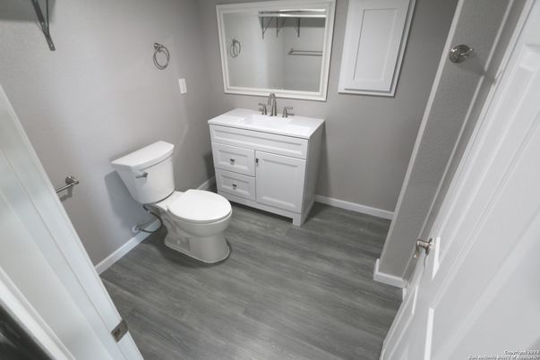 Bathroom, Interior, Wood Texture Flooring