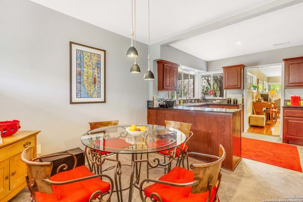 Dining room, Interior, Kitchen, Pendant Lights, Recessed Lighting