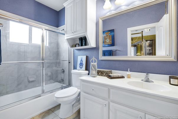 Bathroom, Dual Sink Vanities, Glass Shower, Interior