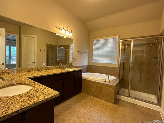 Bathroom, Dual Sink Vanities, Glass Shower, Interior