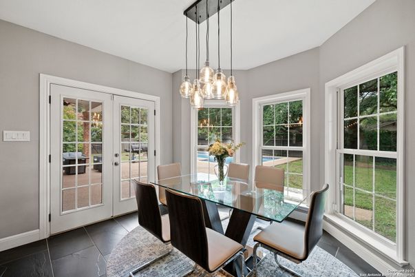 Dining room, Interior, Pendant Lights