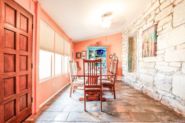 Dining room, Interior, Stone Walls