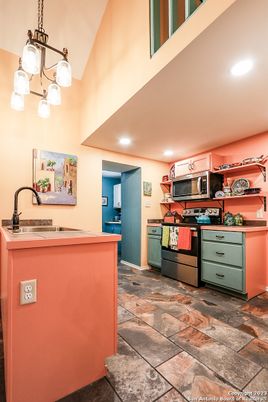 Interior, Kitchen, Pendant Lights, Recessed Lighting, Stainless Steel Appliances