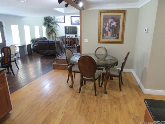 Dining room, Interior, Wood Texture Flooring