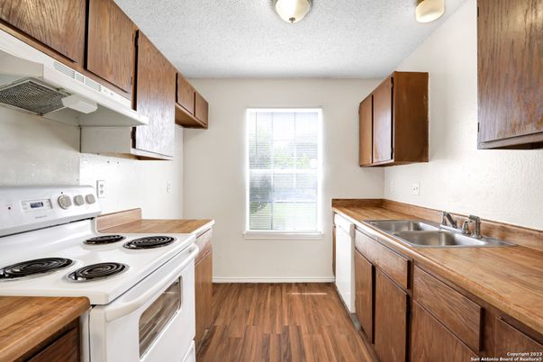Interior, Kitchen, Wood Texture Flooring