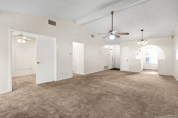 Chandelier, Empty room, Interior