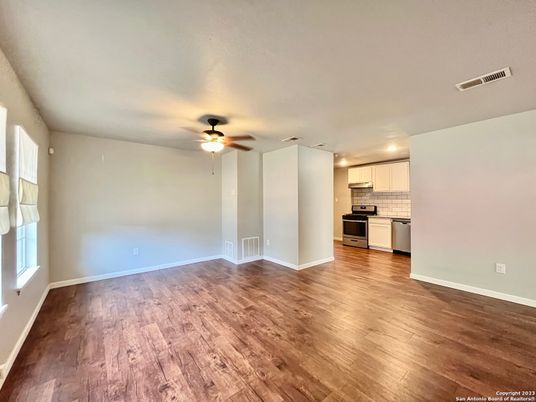 Empty room, Interior, Kitchen, Wood Texture Flooring
