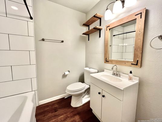 Bathroom, Interior, Wood Texture Flooring