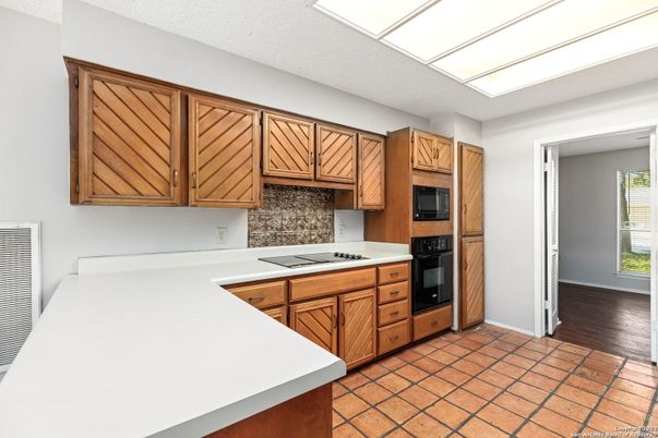 Interior, Kitchen, Wood Texture Flooring