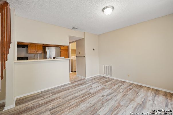 Empty room, Interior, Kitchen, Wood Texture Flooring