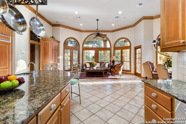 Dining room, Interior, Kitchen, Living room, Recessed Lighting