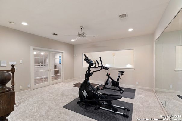 Fitness Equipment, Interior, Recessed Lighting