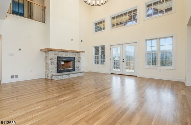 Empty room, Fireplace, Interior, Wood Texture Flooring