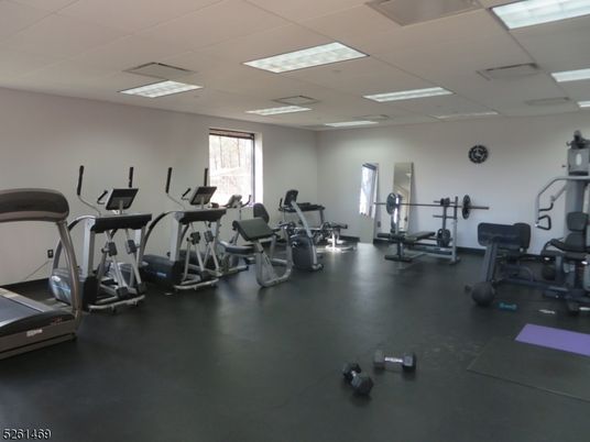 Fitness Equipment, Gym, Interior, Recessed Lighting