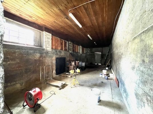 Fitness Equipment, Interior, Stone Walls, Wooden Ceilings