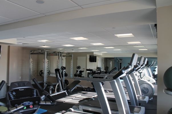 Fitness Equipment, Gym, Interior, Recessed Lighting