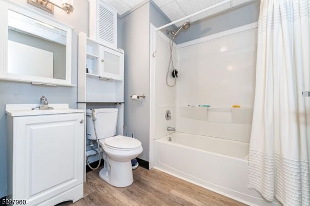 Bathroom, Interior, Wood Texture Flooring