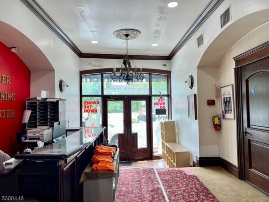 Chandelier, Home Office, Interior, Recessed Lighting