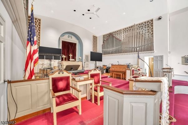 Home Office, Interior, Piano, Recessed Lighting