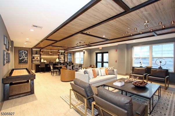 Dining room, Interior, Kitchen, Living room, Pendant Lights, Recessed Lighting, Water, Wooden Beams, Wooden Ceilings, Wood Texture Flooring