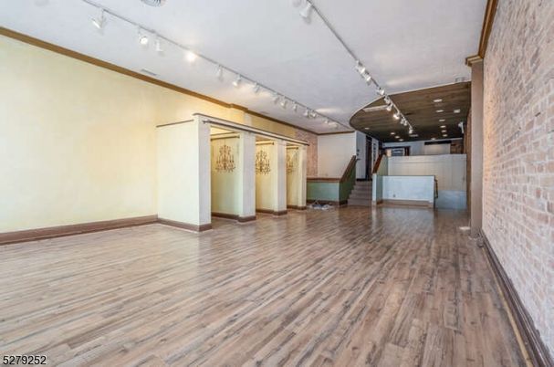 Empty room, Interior, Stone Walls, Wood Texture Flooring