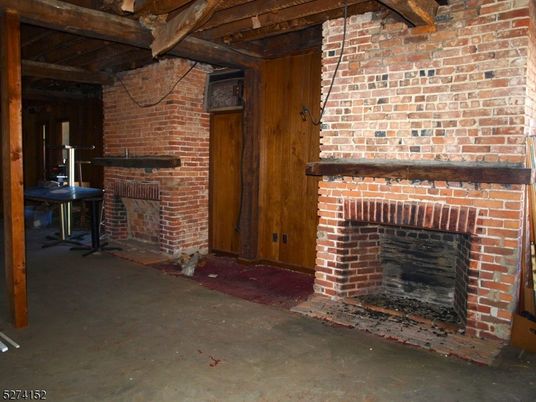 Fireplace, Interior, Stone Walls, Wooden Beams