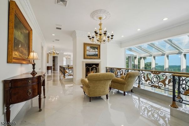 Chandelier, Fireplace, Interior, Recessed Lighting