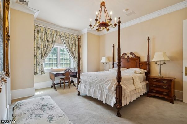 Bedroom, Chandelier, Interior