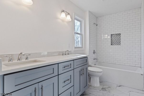 Bathroom, Dual Sink Vanities, Interior, Marble