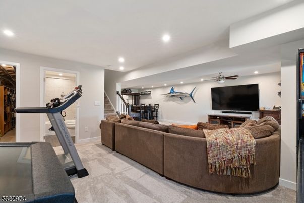 Fitness Equipment, Interior, Living room, Recessed Lighting