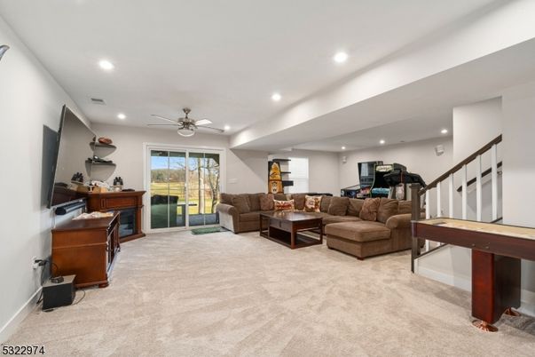 Interior, Living room, Recessed Lighting