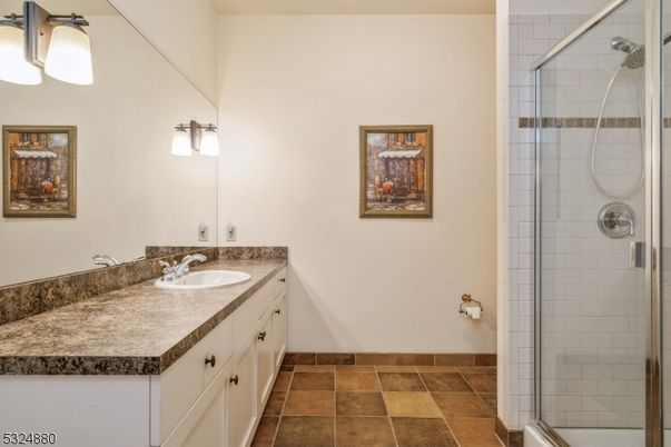 Bathroom, Dual Sink Vanities, Glass Shower, Interior