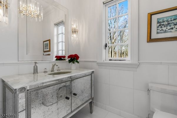 Bathroom, Chandelier, Interior