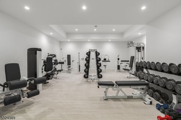 Fitness Equipment, Gym, Interior, Recessed Lighting