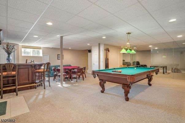 Billiard Table, Game Room, Interior, Pendant Lights, Recessed Lighting