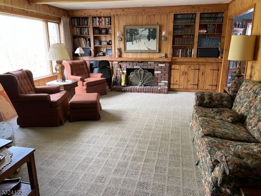 Fireplace, Interior, Living room, Wooden Walls