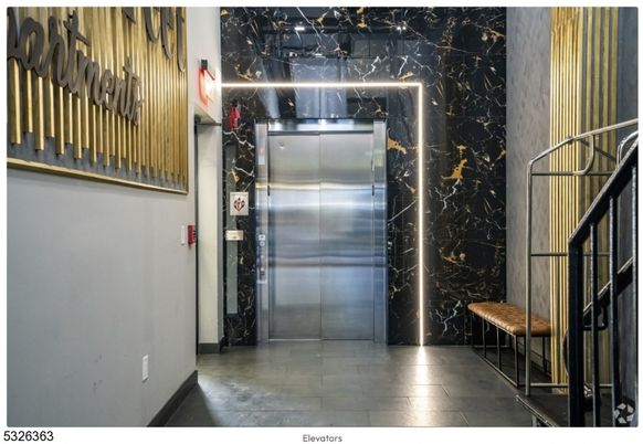 Elevator, Interior, Marble Walls