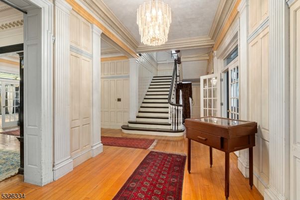 Chandelier, Interior, Piano, Wood Texture Flooring