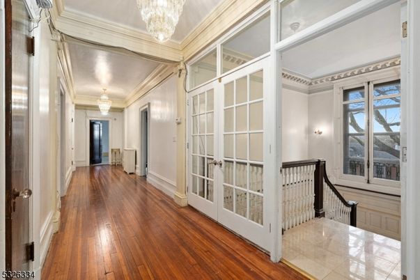 Chandelier, Interior, Wood Texture Flooring