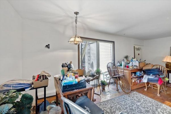 Home Office, Interior, Pendant Lights, Wood Texture Flooring