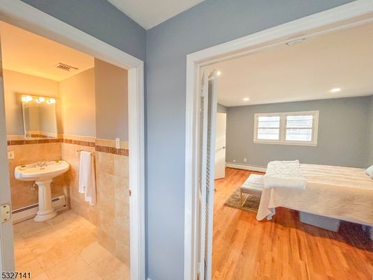Bathroom, Bedroom, Interior, Recessed Lighting, Wood Texture Flooring