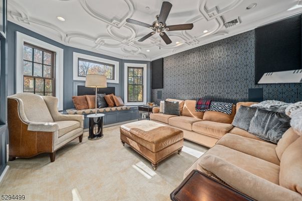 Interior, Living room, Recessed Lighting