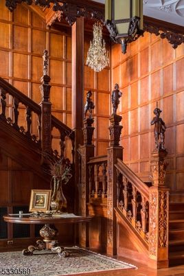 Chandelier, Interior, Wooden Walls