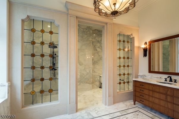 Bathroom, Interior, Marble, Marble Walls, Wine Storage