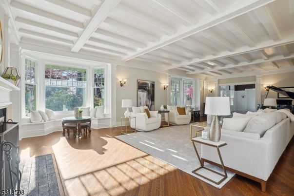 Dining room, Fireplace, Interior, Living room, Piano, Wood Texture Flooring