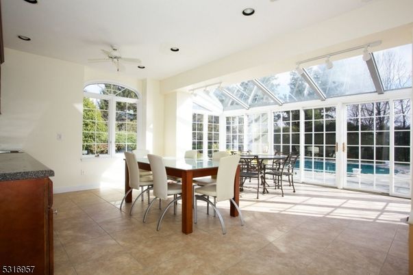 Dining room, Glass Ceilings, Interior, Recessed Lighting, Sun Room